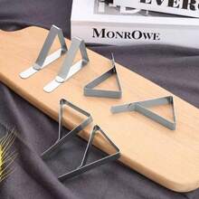 6pcs/12pcs Tablecloth Clips, Picnic Tablecloth Non-Slip Clips, Tablecloth Fasteners, Stainless Steel Material With Good Elasticity, Perfect For Home, Restaurant, Outdoor Activities, Dinner Party, Tent Wedding, Birthday Party, Graduation Party And More - Multicolor - View 5