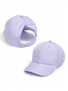 1pc High Ponytail Baseball Cap, Summer Open Top Back Opening Ponytail Hat, Versatile Sun Protection Cap, Multiple Colors Available - Ponytail Baseball Cap - View 19