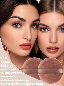 Set di 5 pennelli professionali per il trucco, pennello per blush di alta qualità, pennello per contouring, pennello per ombretti, pennello per illuminante, strumenti per il trucco per una base impeccabile - Caffè Marrone - Visualizzare 5