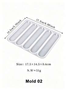 1pc DIY Crystal Epoxy Resin Bookmark Mold, Silicone Mold, Can Make Rectangular, Oval, Triangular, Tassel And Heart Shaped Bookmarks, Decorations. - Clear - View 11