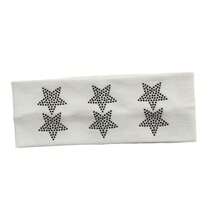 1pc New European And American Style Letter Rhinestone Headband For Women, Street Punk Style, Fashionable Versatile Sports Sweat-Absorbing Hair Tie - Multicolor - View 4