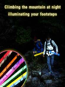 30/15/1pc 14 Inch Large Glow Sticks, Ultra Bright Glow Sticks, Party Decorations, Provide 9-12 Hours Of Lighting For Night Hiking, Night Outdoor Activities, Suitable For Parties, Holiday Parties, Gatherings - Multicolor - View 5
