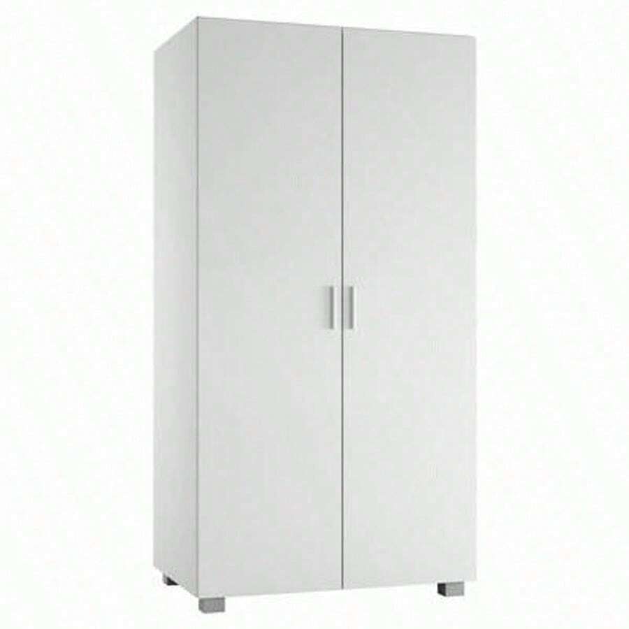 Kids 2-Door Wardrobe - White - View 1