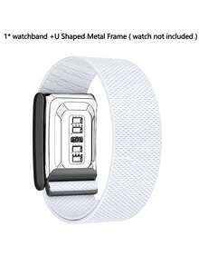 1pc Elastic Nylon Watch Band, Suitable For 5.0/4.0, Breathable Protective Sports Wristband, Compatible With 5.0 Watch Band (Black U-Shaped Adjustable Connector) - 彩色 - 查看 14