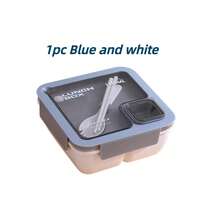 1pc Bento Box With Utensils, Adult Microwaveable Lunch Box, Large Capacity Lunch Box With Sauce Cup, Insulated Bento Lunch Bag - View 9