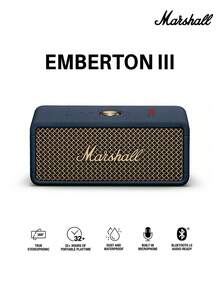 Marshall Emberton III 便攜式藍牙喇叭，堅固防水 IP67 設計，大聲立體音效與深沉低音，32+ 小時播放時間，輕巧無線，適合旅行與戶外使用 - 藍色 - 查看 12
