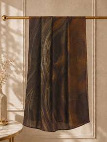 1 pièce Foulard hijab imprimé marbre fluide abstrait pour femmes, foulard léger et doux avec sensation de rayonne, bords doublement cousus, châle enveloppant - 20# - Voir 4