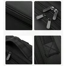 Large-Capacity Professional Cosmetic Case, Can Be Attached To A Trolley Case, Multi-Functional Shoulder And Double-Shoulder Makeup Artist Cosmetic Storage Box, Beauty And Nail Art Storage Box, Bedroom Room Decor, Back To School - Black - View 2