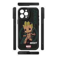 Miniso Marvel Spider-Man Hulk Iron Man Captain America Groot Phone Case Compatible With IPhone 18 Pro/18 Pro Max/17/17 Pro Max/16/17 Pro/15/14/16 Plus/17 Air/IP13/15 Pro/12/11/15 Plus Anti-Drop Anti-Scratch Protective Cover For Apple - Black - View 3