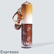 Lip Gloss Coffee Miss Lary -  Vitamina E, Óleo de Semente de Algodão, Glow, dia  a dia, festa, presente, gloss com chaveiro - Expresso - Visão 2