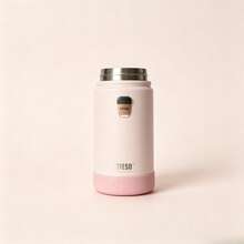 Tyeso 420ml 便攜兒童真空保溫瓶 附咖啡貼紙 防滑矽膠套 防漏 戶外兒童飲水杯 日常使用 - 粉色 - 查看 8