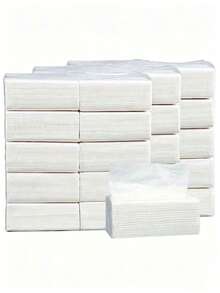 10PCS/14PCS/1PC Pack Facial Tissues, Value Pack, Hotel Restaurant Eatery Commercial Use Napkins, Household - A - View 1