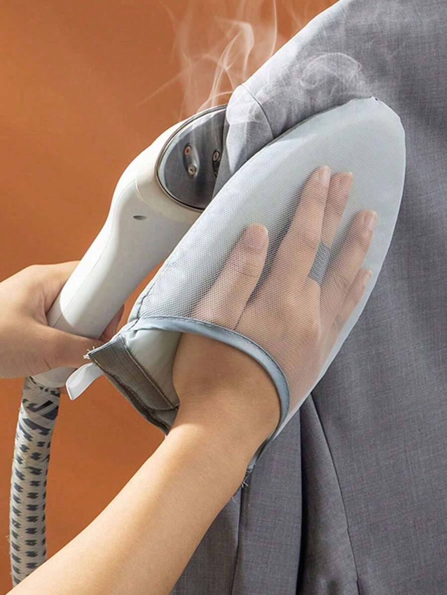 1件耐熱蒸汽熨燙手套,可耐受600°F高溫,適用於蒸汽熨斗,專業級熨燙手部防護,防滑設計,適合洗衣/乾洗/裁縫,送給清潔工/設計師/新娘的完美禮物,適合母親節與返校季 - 升級版 - 查看 1