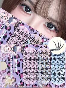 DOUDOUTIAN 60 Clusters Angel Light Transparent Korean Japanese Lashes, 7-12mm Natural Black Brown Cluster Lashes, Sheer Realistic Clear Style For Daily Makeup - View 3