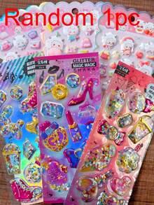 Cute Animal Soft Squeeze Happy Stickers, Children's Stress Relief 3D Bubble Stickers, Phone Case Decoration Stickers - Multicolor - View 10