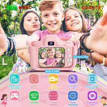 Kids Toy, Kids Camera, 1080P HD, 48MP, Multiple Cute Filters To Choose From, Video Shooting, Multiple Games, Boys/Girls' Holiday Birthday Gifts, Preferred Kids Birthday Gift - 彩色 - 查看 2
