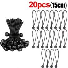 LOTANK Outdoor Elastic Fixing Rope Portable Heavy‑Duty Tie Straps For Tent Tarpaulin Awning Canopy Shelter And Luggage Securing - Multicolor - View 6