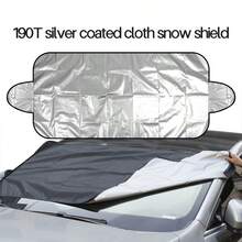 1pc Universal Car Windshield Cover, Suitable For Snow And Sun, Polyester Fiber, All-Weather Protection, Summer Sunshade And Winter Snow Protection, Essential Vehicle Accessory, Car Owner Gift - Windshield Sun Shade - View 10