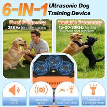 ENSSU 3X Pengusir Anjing Ultrasonik, Perangkat Anti Gonggong Genggam 6 in 1 dengan Lampu LED, Perangkat Pengusir Gonggong Anjing Jarak Jauh 50 kaki, Alat Pelatihan Hewan Peliharaan Ultrasonik Isi Ulang, Pengusir Anjing Portabel, Perangkat Pelatihan Anjing yang Ampuh untuk Anjing Besar/Sedang/Kecil - MultiWarna - View 3