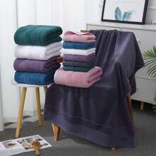 Luxury Soft Super Absorbent 100% Pure Cotton Embroidered Hotel Bath Towel - Pink - View 4