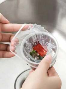 30/100pcs Reusable Fine Mesh Kitchen Sink Strainer Bags, Kitchen Sink Filter, Bathroom Sink Filter, Easy To Clean Kitchen Drain Protector, Suitable For Kitchen And Bathroom - A - View 6