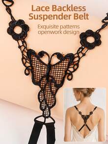 Transparent Adhesive Bra For Women,Free Lace Backless Bra Strap With Detachable Clear Shoulder Straps, Seamless Push-Up Bra Suitable - Multicolor - View 4