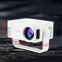 M60 Mini Projector 1080P Supports USB/Type-C Interface, Portable Home Theater Projector With 2.4G WiFi, Projection Size 20-100 Inches - White USB Interface - View 4