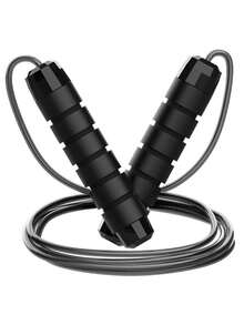 Tangle Free Steel Jump Rope With Anti Slip Grooved Grip Adjustable Weighted Jump Rope For Unisex Adults Durable Jump Rope Ideal For Daily Cardio Workout Weighted Jump Rope Home Exercise Equipment Weight Loss Gym Workout Equiment - Jump Rope - View 18