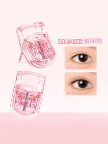 PINKFLASH Portable Eyelash Curler, Creates Quick And Natural Curled Lashes With Long-Lasting Lifting And Lengthening Effect. Suitable For Daily Makeup, Party Looks And Y2K Styling, A Wonderful Gift For Valentine's Day And New Year. T17 - Watermelon Pink - View 9
