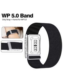 尼龍環狀錶帶，相容於 5.0 One/Peak Band，透氣運動錶帶，附亮面 U 型金屬框架連接件 - 彩色 - 查看 3