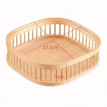 Nordic Teardrop Slatted Decor Tray, Multipurpose Tabletop Display Organizer Tray, Desktop Cosmetic & Fragrance Storage Tray, Home Decor Ornament Arrangement Tray, Not For Direct Food Contact - Champagne - View 9