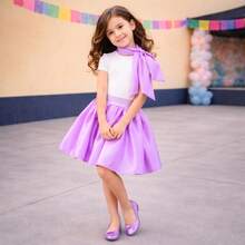 Tween Girls Skirts - Lilac Purple - View 2