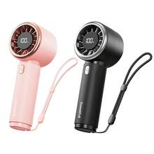 sweetfull Portable Handheld Turbo Fan, 5 Wind Speeds, Up To 12 Hours Runtime, 2-In-1 Rechargeable Handheld Fan With Turbo Technology, Outdoor Activities, Travel, Beach Cooling Fan - Multicolor - View 1
