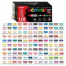 504/432/366/360/288/240/168/120/72/48/36/24/12色丙烯顏料筆，彩色標記筆，著色筆套裝，適用於繪畫、塗鴉、插畫、手工藝術，開學季著色書及其他DIY項目，適用於紙張、布料、畫布、木材、石頭、塑料、玻璃、陶瓷、南瓜、金屬等，復活節、感恩節、萬聖節、聖誕節禮品用品 - 彩色 - 查看 20