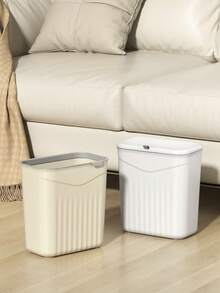 1pc 8L/12L Kitchen Compost Bin, Suitable For Countertop Or Under Sink, Hanging Small Trash Can With Lid, Suitable For Cabinet/Bathroom/Bedroom/Indoor Compost Bin, Kitchen, Bathroom, Home, Household Goods, Decor, Kitchen Decor, Living Room Decor - Multicolor - View 2