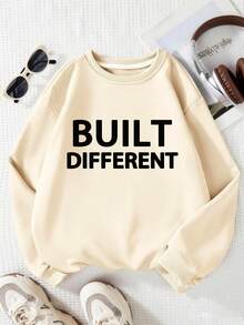 2 Potong Setelan Anak Laki-laki Kasual Minimalis dengan Desain Slogan Cetak, Kaos Lengan Panjang dan Celana, Set Baru yang Nyaman dan Modis untuk Musim Gugur dan Musim Dingin - MultiWarna - View 3