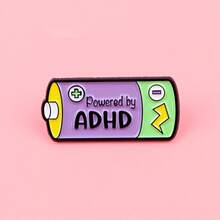 5pcs/1set Lapel Glass Enamel Badge And Brooch | Cool Decorative Badge, Suitable For Backpacks And Bags, Silicone Backing, Zinc Alloy Material - Multicolor - View 1