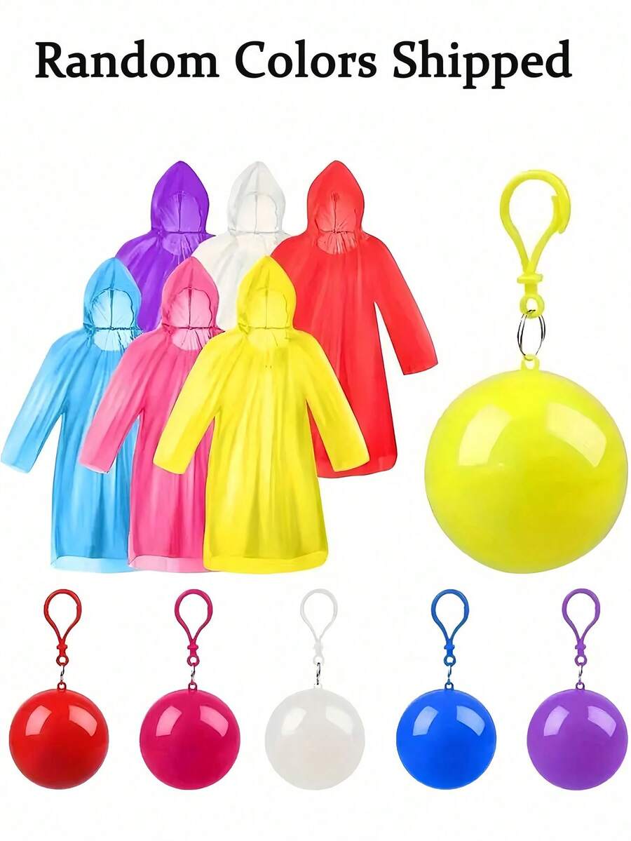 Portable Raincoat Ball Waterproof Raincoat For Men And Women Thickened Disposable Raincoat For Travel Fall Home Decor Wedding Room Dorm Camping Birthday Gift Travel Daily Outdoor Back To School Essential Accessory