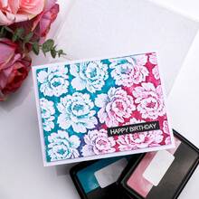 1 pieza Carpeta con relieve 3D, Suministros para scrapbooking DIY, Hermosa carpeta de plástico con relieve de patrón floral, Adecuada para hacer tarjetas, scrapbooking y otras creaciones de manualidades de papel - Multicolor - Ver 6