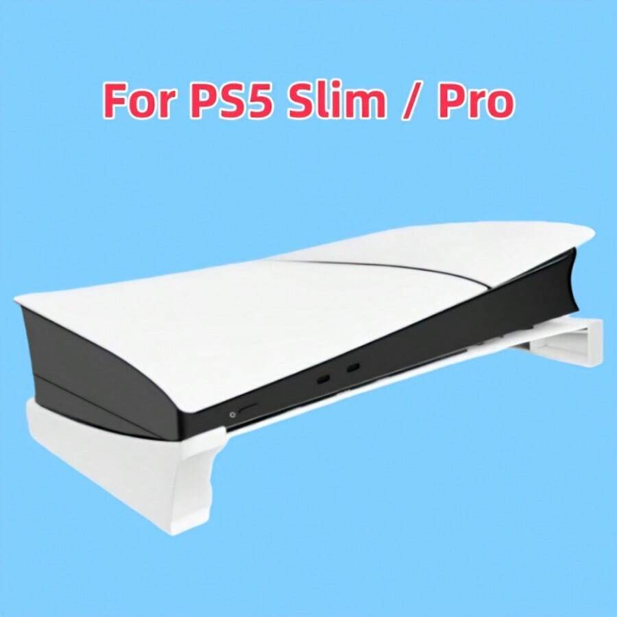 PlayStation 5 通用橫置底座,相容 PS-5 Slim/PS-5 Pro 超薄主機,ABS 材質,適用於光碟版與數位版 - 查看 1