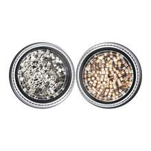 Flat-Bottomed Square Rhinestone Nail Art Accessories: Transparent Gold And Silver Square Flat Rhinestone Nail Decorations, Super Sparkly Nail Embellishments, Mini Rhinestones, Nail Art Designs Suitable For Women. Nail Charms - Multicolor - View 12
