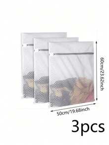 3pcs/1pc Durable Mesh Laundry Bags - Coarse Mesh Garment Protection Bags, Designed For Machine Wash; Reusable, Anti-Tangle Storage Bags (With Zipper). Suitable For Various Items, Including Underwear, Clothing, Jeans, Towels, Socks, Etc. - Multicolor - View 10