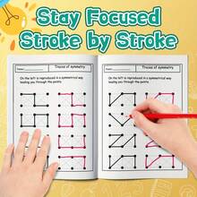 Trace And Copy Shapes - A Fun Drawing Practice Book For Children To Practice Line Tracing, Dot-To-Dot Drawing And Shape Copying, Developing Focus And Visual Thinking Skills - Children's Books - View 4