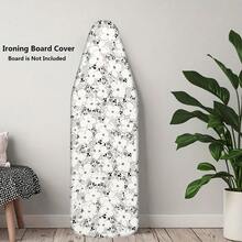 1pc Ironing Board Cover (Upgraded Version) Thickened With Padding, White Floral Print, Upgraded Elastic Edge Easy Installation, Durable And Washable, Upgraded Larger And Thicker Size Fits Most Standard Ironing Boards, Fashionable Laundry Room Home Decor Accessory, Only Includes Ironing Board Cover - Chamomile - View 12