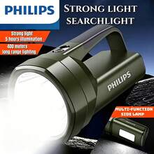 Philips Rechargeable Battery Flashlight, Ultra Long Life, Large Capacity, Portable Spotlight, Suitable For Outdoor And Emergency Lighting - Multicolor - View 2