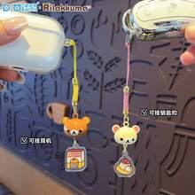 San-X Rilakkuma 正版慵懶熊甜美鈴鐺鑰匙圈，可愛手機鍊、鑰匙圈、情侶後背包耳機吊飾 - 彩色 - 查看 5