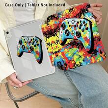 Game Controller Pattern Painted Effect Tablet Protective Case With Stand, Compatible With Honor 8/9/10/X8/X8A/X9/X8Pro/X9Pro, MatePad SE 11"/MatePad 11"/11.5"/MatePad Pro, Apple 10th/11th Gen 2025 (A16), Galaxy Tab A7/A9 And Other Popular Models - Style 10 - View 5