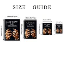 1pc Matthew 6:34 Bible Verse Canvas Wall Art Holding Coffee Painting Modern Christian Scripture Poster Melanin Fashion Aesthetic Room Decor For Living Room Unframed/Framed/Wooden Hanging - Pattern - View 9