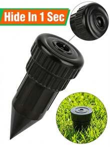 Realistic Sprinkler Head Key Hiding Box, Concealed Design, For Key Storage In Backyard Outdoor Lawn, Can Be Inserted Into Garden Lawn Underground, Waterproof And Corrosion-Resistant, Essential Home Outdoor Accessory - Multicolor - View 2