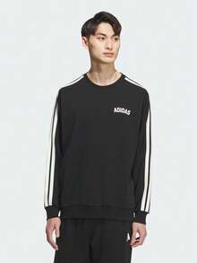 Adidas 男士 ST SPORTS CREW 針織運動衫 KC2850 - 黑色 - 查看 1